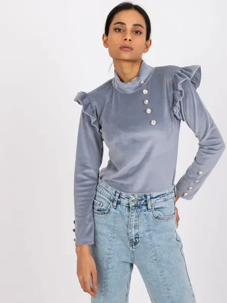 Blouse-DHJ-BZ-6533A.44P-grey