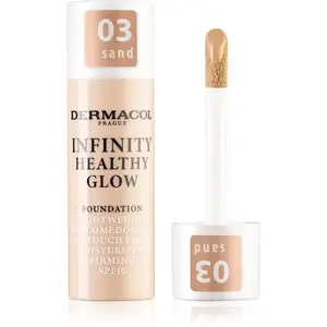 Dermacol Infinity Healthy Glow tekutý make-up SPF 10 odstín 03 Sand 20 g