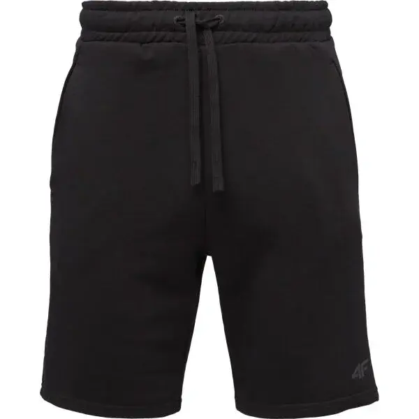 4F SHORTS CAS Pánské teplákové šortky, černá, velikost