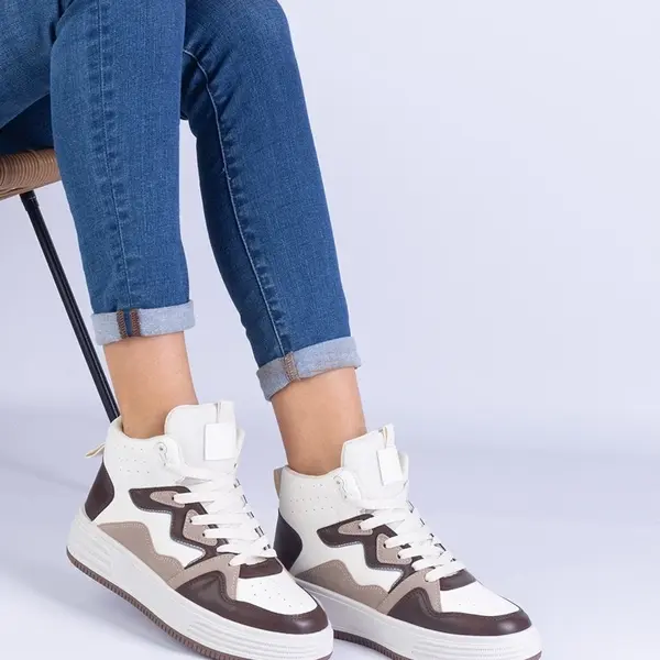Gemre Brown women's sports sneakers Shadolina