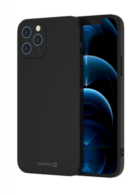 Zadní kryt Swissten Soft Joy pro Apple iPhone 13 Pro Max, černá