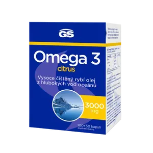 GS Omega 3 citrus, 100+50 kapslí