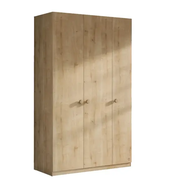 Třídveřová šatní skříň cody - dub světlý