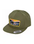 Kšiltovka meatfly flanker snapback zelená/ žlutá one size