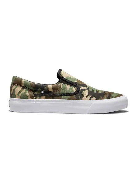 Dc shoes pánské tenisky Trase SLIP-ON TX - S21 Black Camo | Černá | Velikost 11 US