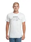 Meatfly pánské tričko Sign White | Bílá | Velikost XL | 100% bavlna