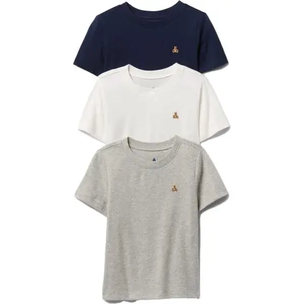 GAP V-BF SS SLD T 3PK Chlapecké tričko, bílá, velikost