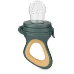 Petite&Mars Silicone Food Feeder 6m+ krmící kousátko Green&Ochre 1 ks