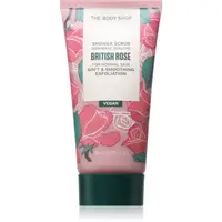 The Body Shop British Rose Shower Scrub jemný telový peeling s vôňou ruží 50 ml