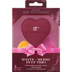 Real Techniques Matte + Merry Puff Trio sada aplikátorů