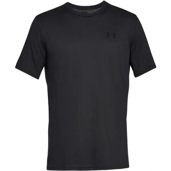 Under Armour SPORTSTYLE LEFT CHEST SS Pánske tričko, čierna, veľkosť S