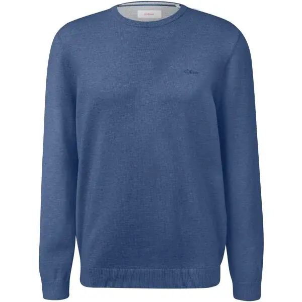 s.Oliver RL KNITTED PULLOVER NOOS Pánsky sveter, modrá, veľkosť