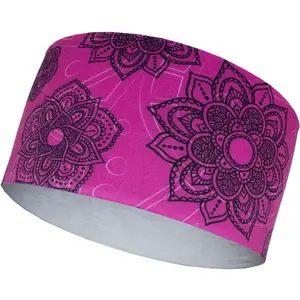 Runto MANDALA Športová elastická čelenka, ružová, veľkosť UNI
