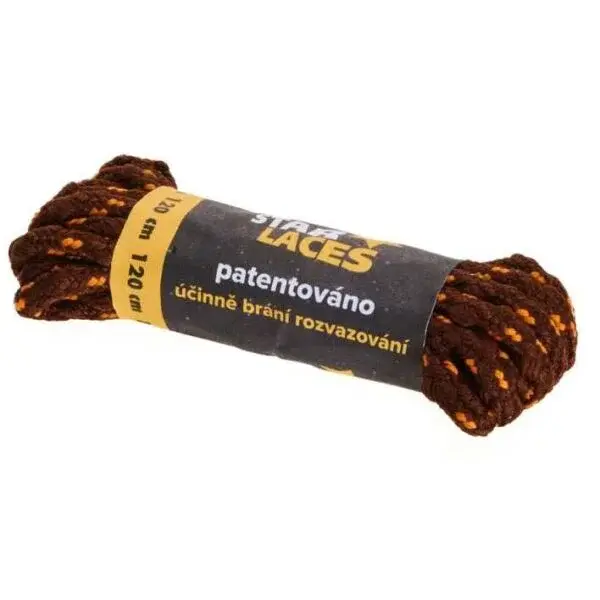 PROMA STAR LACES SLIM 100 CM Šnúrky, hnedá, veľkosť