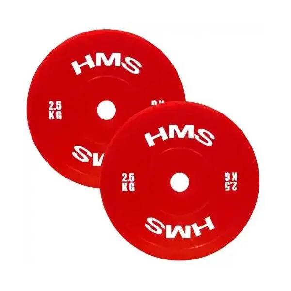 HMS TPP02 Set olympijských kotúčov, červená, veľkosť 2,5 KG