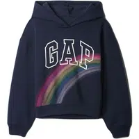 GAP V-OVRZD LOGO Dievčenská mikina, tmavo modrá, veľkosť
