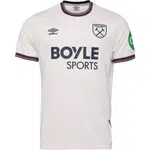 Umbro WEST HAM AWAY SS SHIRT Pánsky futbalový dres, biela, veľkosť