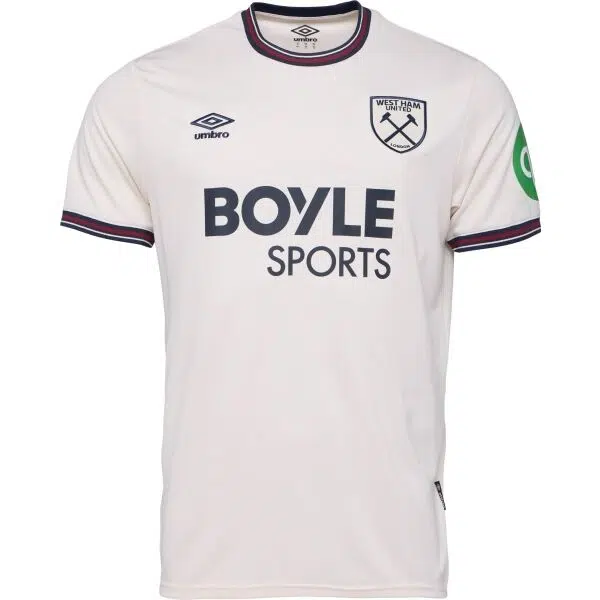 Umbro WEST HAM AWAY SS SHIRT Pánsky futbalový dres, biela, veľkosť