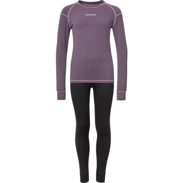 Klimatex PIKAO Detský set funkčnej bielizne, fialová, veľkosť