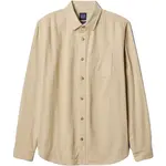 GAP LS FLANNEL Pánska košeľa, béžová, veľkosť