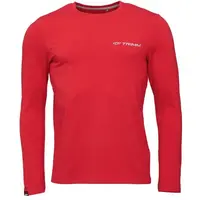 TRIMM BRAVE Pánske tričko s dlhým rukávom, červená, veľkosť