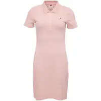 Tommy Hilfiger 1985 SLIM PIQUE POLO DRESS Dámske šaty, ružová, veľkosť