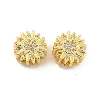 Brass Micro Pave Clear Cubic Zirconia Multi-Strand Links