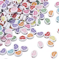 500Pcs Opaque Acrylic Beads