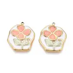 Ion Plating(IP) 304 Stainless Steel Rhinestone Pendants