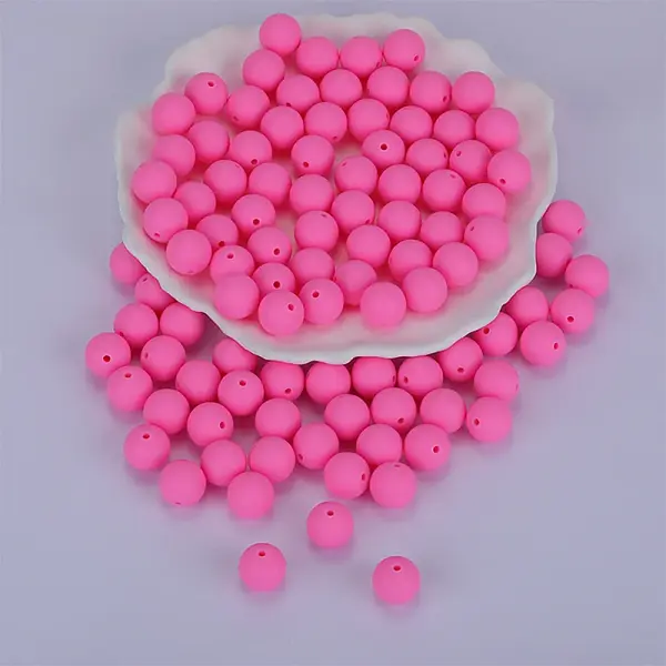 Round Silicone Focal Beads