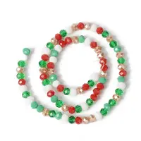 Christmas Theme Glass Beads Strands