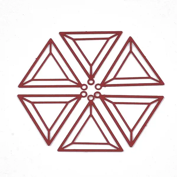 430 Stainless Steel Filigree Pendants