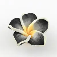 Handmade Polymer Clay 3D Flower Plumeria Beads