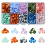 590Pcs 10 Colors Transparent Acrylic Beads