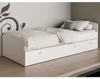 Posteľ s úložným priestorom Patrik 90x200 cm, biela%