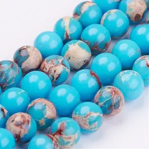 Natural Imperial Jasper Bead Strands