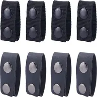 4Pcs Military Tactical Belt Buckle Heavy Duty and 1 Set Tactical Double Snap Belt Keeper Loop