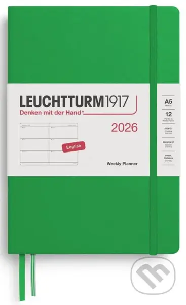 Weekly Planner 2026 Medium (A5) Spring Leaf