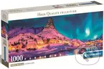 Puzzle Panorama: Noční ostrov Lofoty