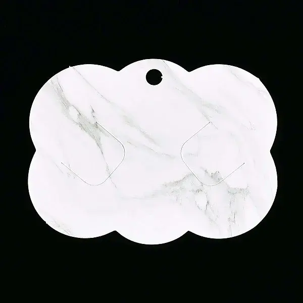 Cloud Shaped Paper Hair Clip Display Cards