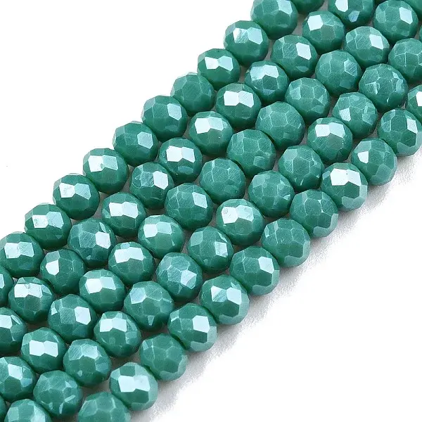 Electroplate Glass Beads Strands
