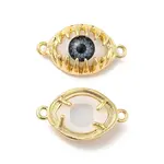 Evil Eye Resin Brass Connector Charms