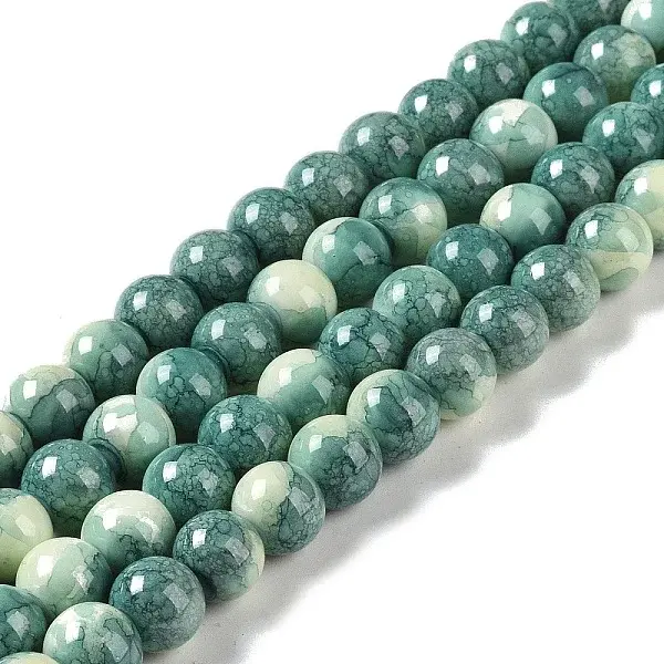 Baking Paint Glass Bead Strands
