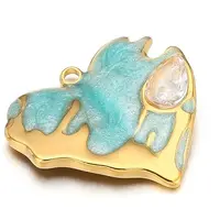 Stainless Steel Rhinestone Pendants