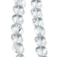 Baking Paint Transparent Glass Beads Strands