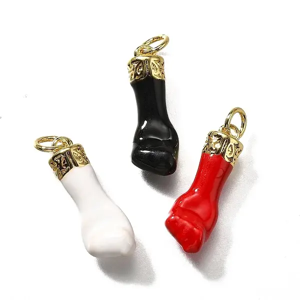 Brass Enamel Pendants