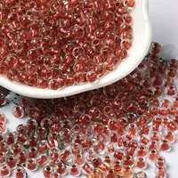6/0 Transparent Inside Colours Glass Seed Beads