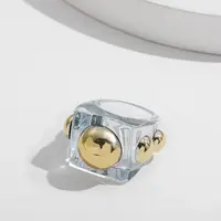 Sweet Style Resin Plastic Finger Rings