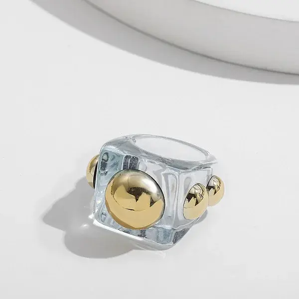 Sweet Style Resin Plastic Finger Rings