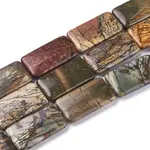 Natural Picasso Stone Beads Strands